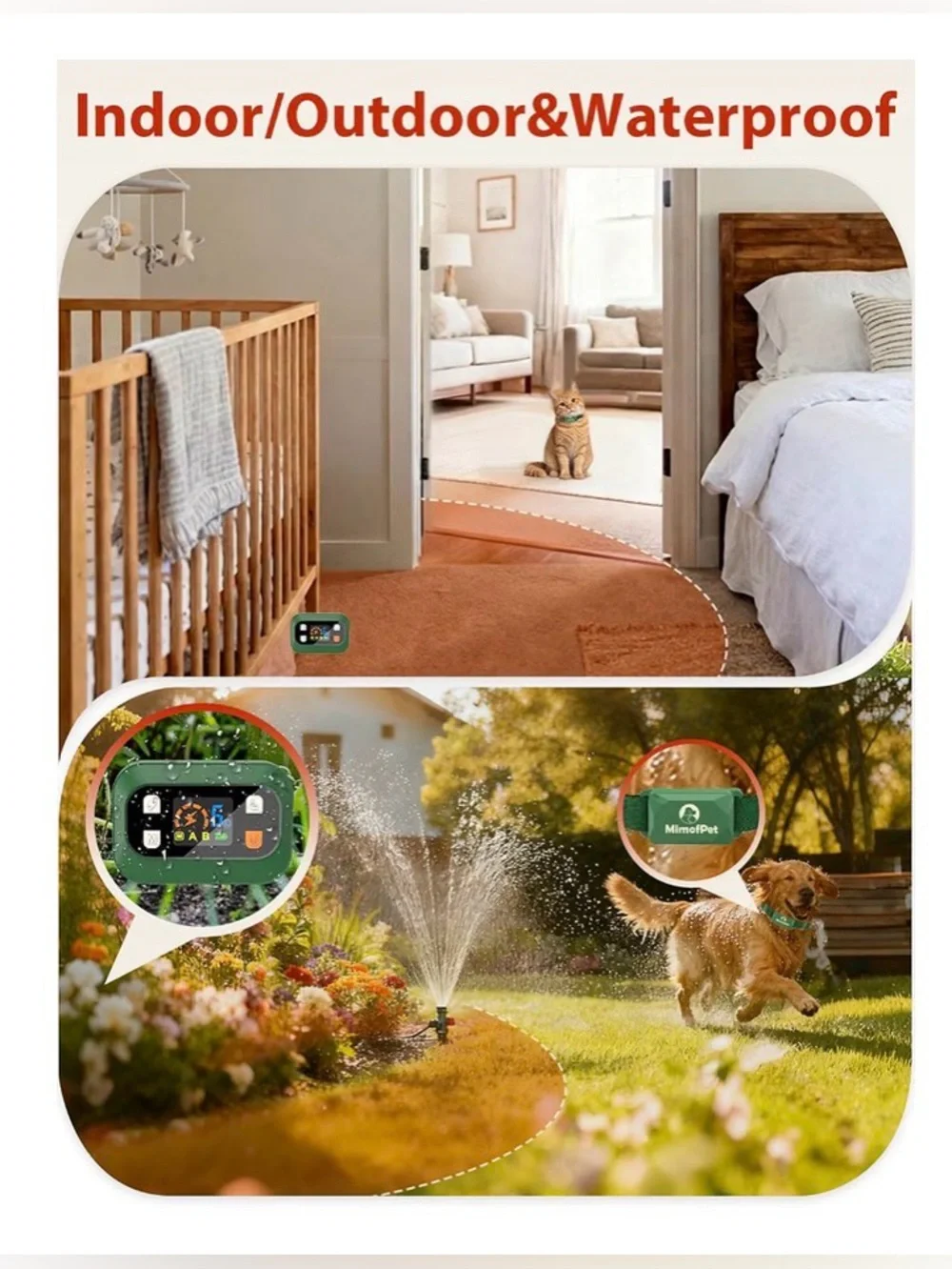MIMOFPET  Wireless Pet Barrier For Cats Dogs